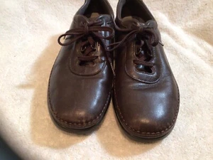 Women’s SAS Traveler TripadvComfort Brown Leather Lace up Walking shoess Sz 9 m - Picture 1 of 8