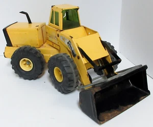 Cargador frontal vintage Mighty Tonka XMB-975 de acero prensado amarillo turbo diésel - Imagen 1 de 18