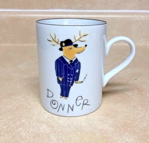 Pensionierte Pottery Barn Rentier Donner Weihnachten Urlaub Kaffee Tee Becher Tasse Japan - Bild 1 von 6