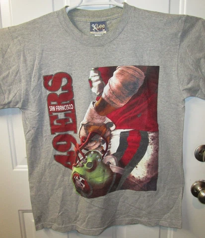 Vintage San Francisco 49ers Gray T-Shirt Nutmeg Lee Sport Size L Large USA Made Cover