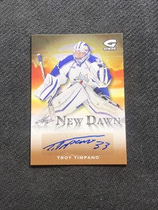 2015-16 LEAF GENESIS TROY TIMPANO PRE-ROOKIE NEW DAWN AUTO PURPLE #ND-TT1