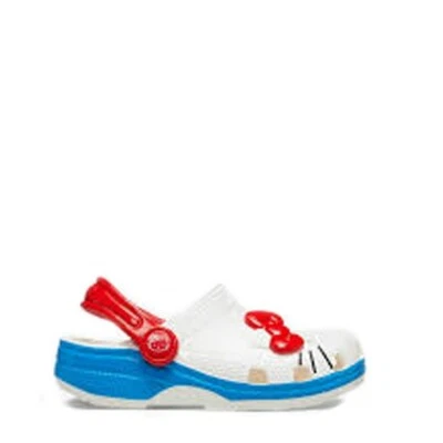 Zueco clásico Crocs Hello Kitty blanco/rojo 209469-100 zuecos para niños pequeños Foto 1 de 4