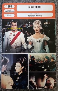 UK Romantic Tragedy Mayerling Omar Sharif James Mason French Trade Card