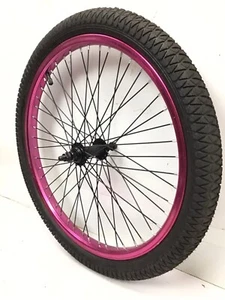 20" Bicycle Front Purple Wheel with 48 Spokes and 2.125" Tire Kids BMX Bike #N37 - Picture 1 of 3