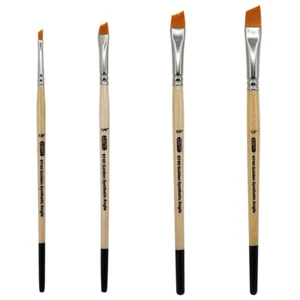 AS-5 Student Golden Synthetics  Angle Brush Set 4 pcs - Picture 1 of 8