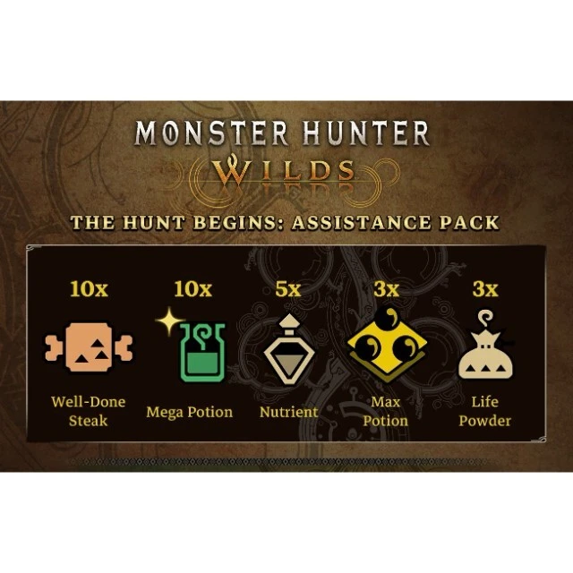 [PS5 & NORTH AMERICA] MONSTER HUNTER WILDS DLC: THE HUNT BEGINS ASSISTANCE PACK - Image 1 of 1