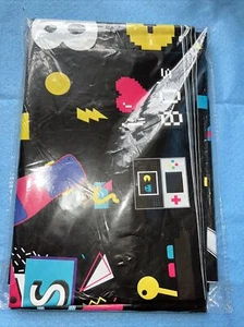 Lcoor 3 Pieces 80s Party Tablecloth Back to 80's Birthday Party Table Cover - Picture 1 of 3
