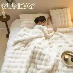 Winter Plüsch Decke Warm Super Weich Decken Bett Sofabezug Flauschig Überwurf - Bild 1 von 27