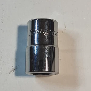Snap on TM12 1/4" Drive 6-POINT SAE 3/8” Shallow Chrome Socket NEW - Foto 1 di 2