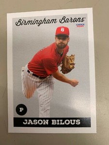 Jason Bilous Card 2021 Birmingham Barons Team Card