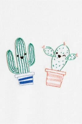 DMC Smiling Cactus Embroidery Kit - Image 1 of 3