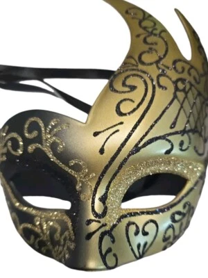 Men's Masquerade Mask Vintage Venetian Musical Party Mardi Gras Mask - Image 1 of 4