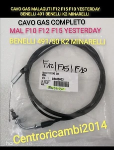 CAVO GAS MALAGUTI F12 F15 F10 YESTERDAY BENELLI 491 50  BENELLI K2 MINARELLI  - Foto 1 di 1