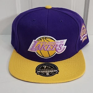 L A LAKERS Minneapolis 60th Anniversary MITCHELL & NESS DYNASTY Fitted Size 7⅜ - Picture 1 of 8