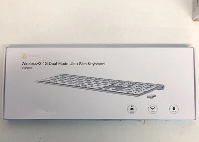 iClever DK03 Wireless + 2.4 Dulw-Mode Ultra slim Keyboard - Image 1 of 3