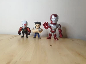 Jada Toys Metals Diecast Series Bundle - 4" Deadshot and Logan & 6" Iron Man - Picture 1 of 24