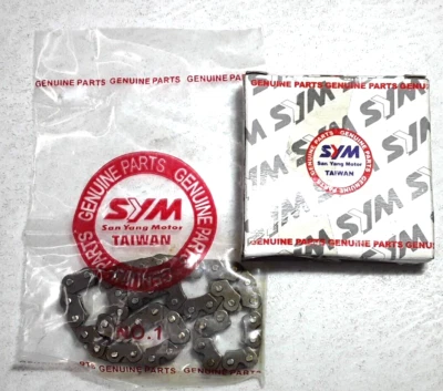 GENUINO SYM Maxsym 400I, Fiddle II 125 - Cadena bomba aceite GY6 22 ESLABONES 150cc 125cc Foto 1 de 4