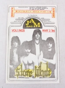 RARE Jam Rag (Detroit's Rock Forum Magazine) #5, 1986, w Stone White, EX - Picture 1 of 5
