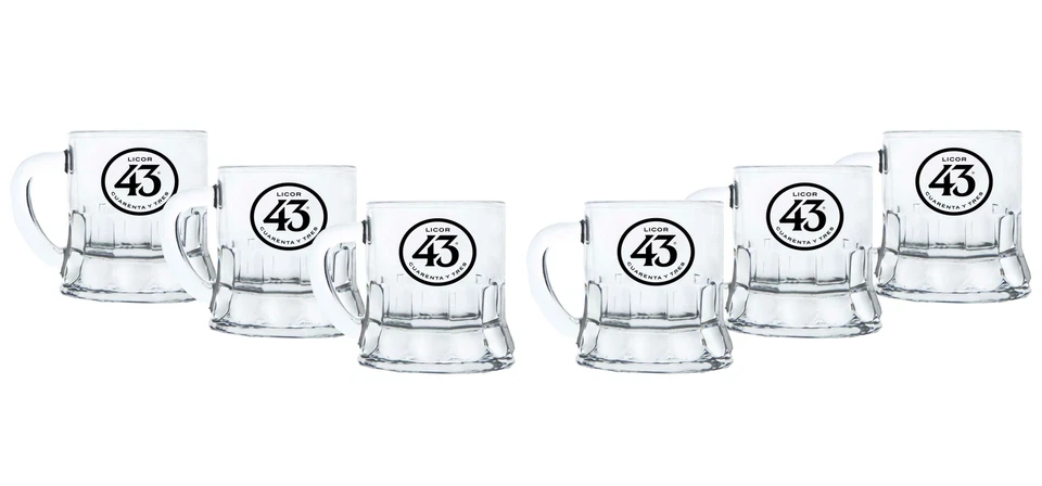 Licor 43 Minibeer Glas 6er Set Shotglas Pinnchen Likör Liquor 43er - Bild 1 von 1