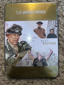 The Award Series: Best Picture: Patton, Midnight Cowboy, Platoon 3-Disc Set Tin - Picture 1 of 2