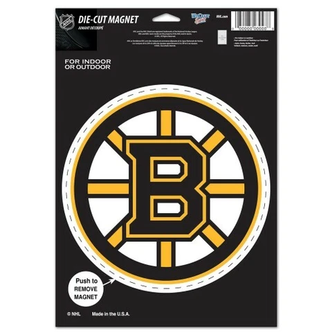 Boston Bruins VINYL DIE CUT MAGNET 6"X9" HIGH QUALITY HEAVY DUTY Cover