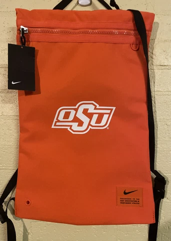 Nike Oklahoma State Cowboys Utility Training Gym Sack Tall DB5701-820 Cover