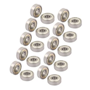 A● 20pcs Metal Deep Groove Sealed Shielded Ball Bearing 8x22x7mm - Foto 1 di 1