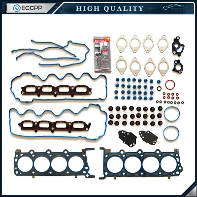 Juego de juntas de culata ECCPP para 07-14 Ford F-150 F-250 Expedition Lincoln 5,4 L Trion Foto 1 de 4