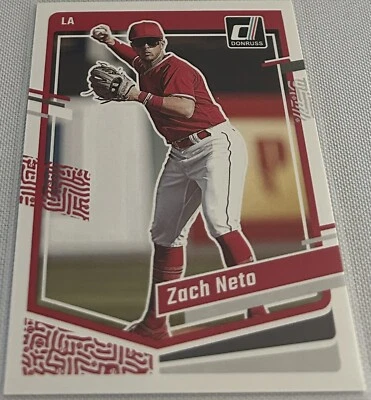 2023 Donruss Baseball Zach Neto Los Angeles Angels base card #103 - Image 1 of 2