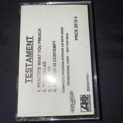 Testament - Practice What You Preach (1989 Limited Edition Rare Promo Cassette) - Image 1 of 4