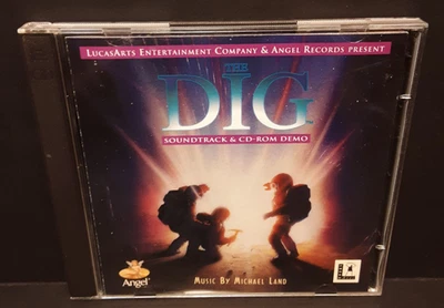 THE DIG ViDEO GAME SOUNDTRACK CD + CD-ROM DEMO MiCHAEL LAND LUCASARTS ANGEL 1996 - Image 1 of 3