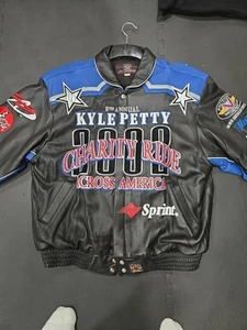 Chaqueta de cuero Kyle Petty Charity Ride Across America octava anual - Imagen 1 de 10