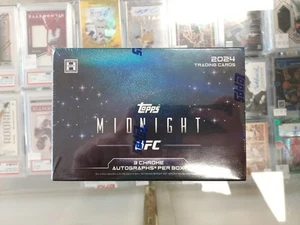 Caja de pasatiempos Topps Midnight UFC 2024 sellada de fábrica nueva 3 autos por caja - Imagen 1 de 3