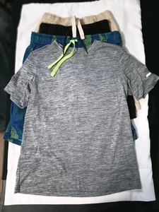 Boys Size 10 (Large) Set Of 3 Shorts & 1 Athletic Tee - Picture 1 of 13