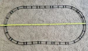 Vintage 2 Rail Clockwork Track w/Black Ties (lot 6) - Picture 1 of 20