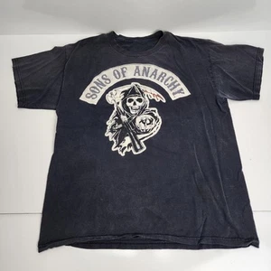 Sons of Anarchy TV Series Grim Reaper Black Short Sleeve Tee Shirt Men's Size L - Picture 1 of 4