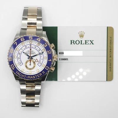 2017 Rolex Yacht-Master II, 116681, 44mm,  Steel & Gold, White Dial, Oyster B... - Image 1 of 4