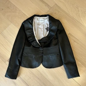 VArmani Collezioni Faux Leather Blazer Antinea SRL Italy Made Women’s 6 - Picture 1 of 6