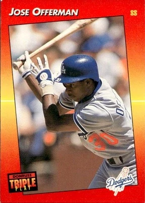 Jose Offerman 1992 Triple Play #153 Los Angeles Dodgers - Image 1 of 2