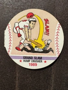 Tarjeta ultra rara de la liga de béisbol de jugadores locos 1989 #21 ¡Grand Slam Hump Crusher! - Imagen 1 de 2