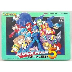Cartouche de jeu vid&eacute;o CAPCOM Mega Man 5 Blues' Trap Famicom NES Nintendo...