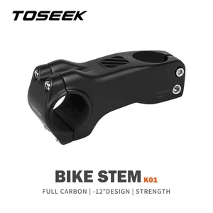 TOSEEK Vástago de Fibra de Carbono -12° Bicicleta Carretera/MTB Manillar Vástago Mesa Bicicleta Piezas - Imagen 1 de 13