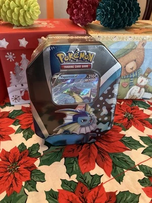 Pokemon Trading Card Game Tin  - Vaporeon - Brand New SEALED - Image 1 of 4