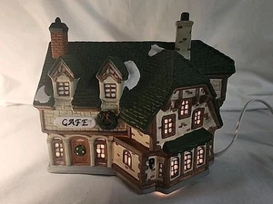 Christmas Dickens Porcelain Cafe Keepsake Lighted Works! Cord included VTG 1994 - Picture 1 of 7