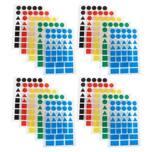 50 hojas de pegatinas codificadas por colores etiquetas decorativas de lujo aceite esencial - Imagen 1 de 12
