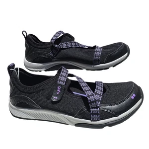 Neu mit Etikett Ryka Kailee Damen-Sneaker schwarz lila Größe 10W - Bild 1 von 8