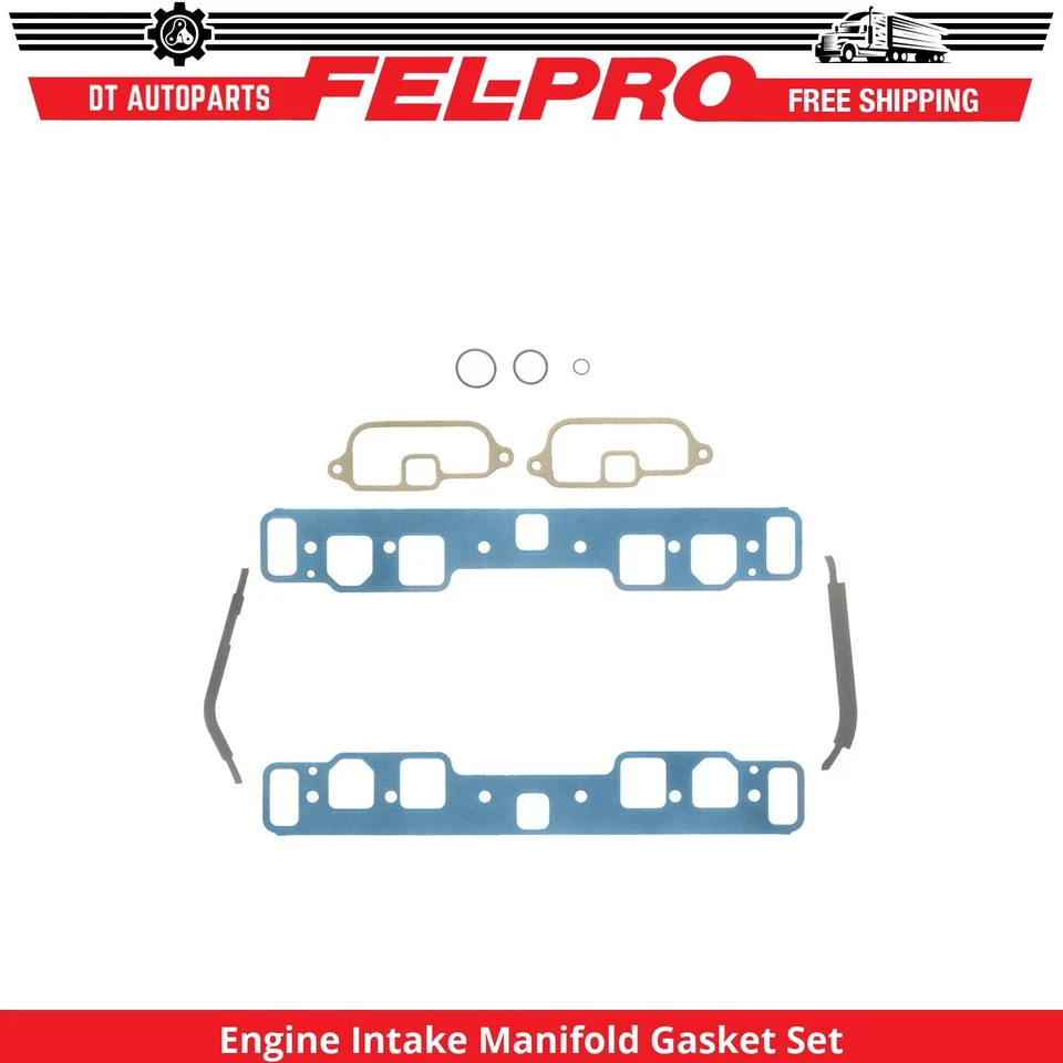 For 1981-1982 Checker Marathon 5.7L Eng Intake Manifold Gasket Set Lower Fel-Pro - Image 1 of 1