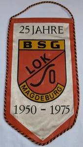 Orig. Wimpel BSG Lok Südost Magdeburg DDR Fußball Bezirksliga FCM DFV - Bild 1 von 2