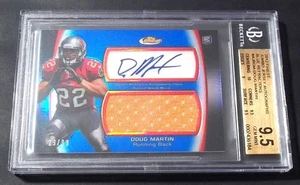 /99 BGS 9.5 10 Autograph Rc Doug Martin Auto 2012 Finest Jersey Refractor Rookie - Picture 1 of 6