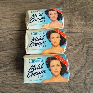 VINTAGE 80er CUSSONS SEIFE VERSIEGELTE VERPACKUNG x3 - Bild 1 von 1